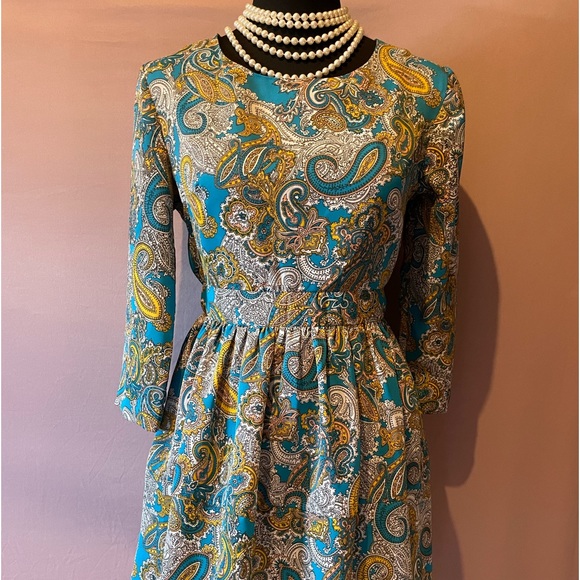 h&m blue paisley dress Helena Maxi Dress / Paisley  Harvest Moon Home
